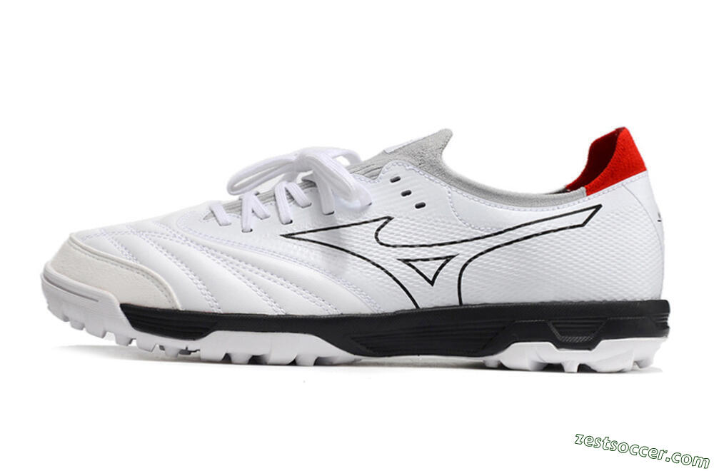 Mizuno Morelia Neo Sala β Japan TF Low-Tops Soccer Shoes - White/Black/Red 2