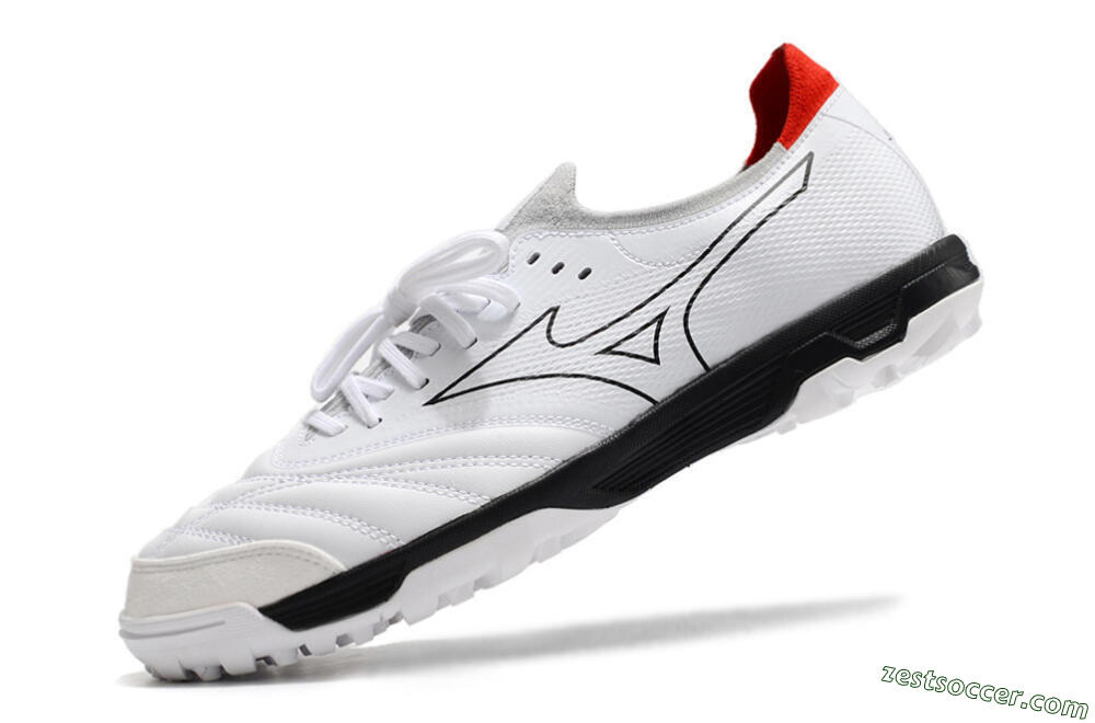Mizuno Morelia Neo Sala β Japan TF Low-Tops Soccer Shoes - White/Black/Red 5