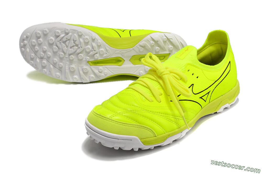 Mizuno Morelia Neo Sala β Japan TF Low-Tops Soccer Shoes - Green/Black 3