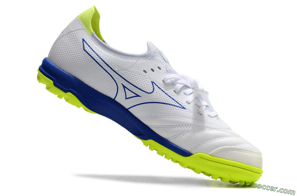 Mizuno Morelia Neo Sala β Japan TF Low-Tops Soccer Shoes - White/Blue 4