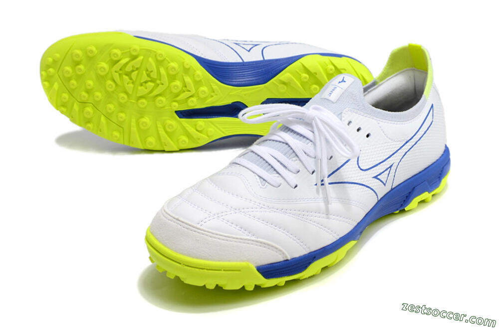 Mizuno Morelia Neo Sala β Japan TF Low-Tops Soccer Shoes - White/Blue 3