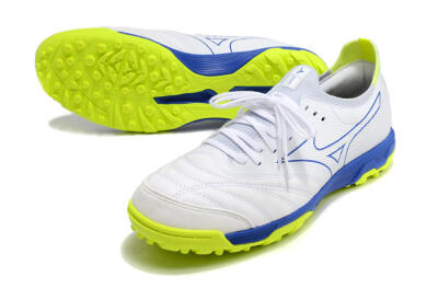 Mizuno Morelia Neo Sala β Japan TF Low-Tops Soccer Shoes - White/Blue