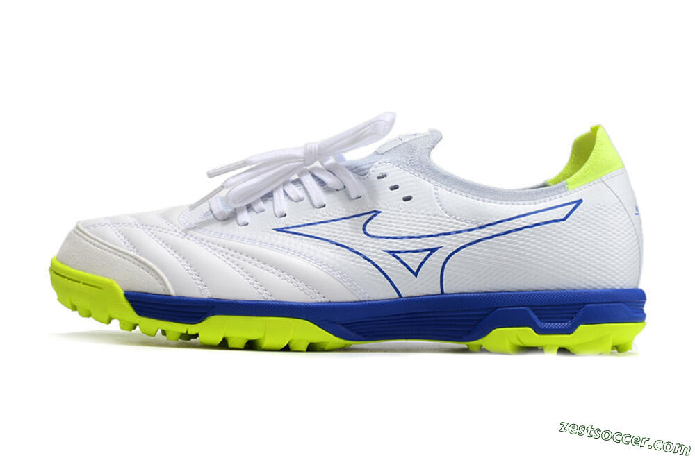Mizuno Morelia Neo Sala β Japan TF Low-Tops Soccer Shoes - White/Blue 2
