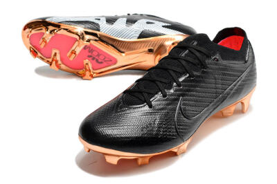 Nike Air Zoom Mercurial Vapor 15 Elite FG Low-Tops Soccer Cleats - Black/Gold