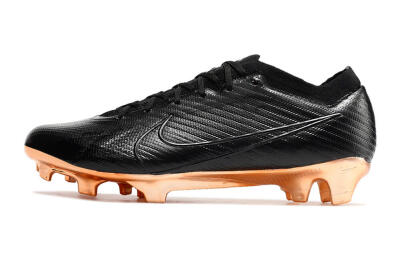 Nike Air Zoom Mercurial Vapor 15 Elite FG Low-Tops Soccer Cleats - Black/Gold