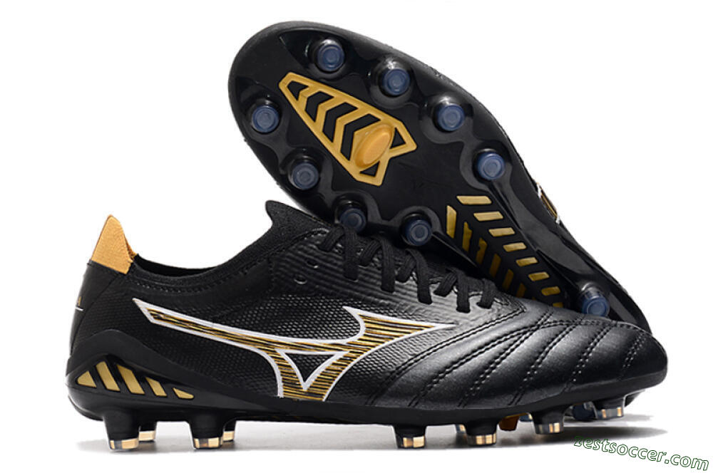 Mizuno Morelia Neo 3 Japan FG Low-Tops Soccer Cleats - Black/Yellow 0