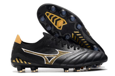Mizuno Morelia Neo 3 Japan FG Low-Tops Soccer Cleats - Black/Yellow
