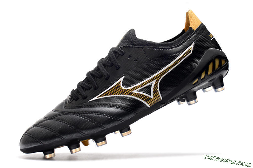 Mizuno Morelia Neo 3 Japan FG Low-Tops Soccer Cleats - Black/Yellow 4