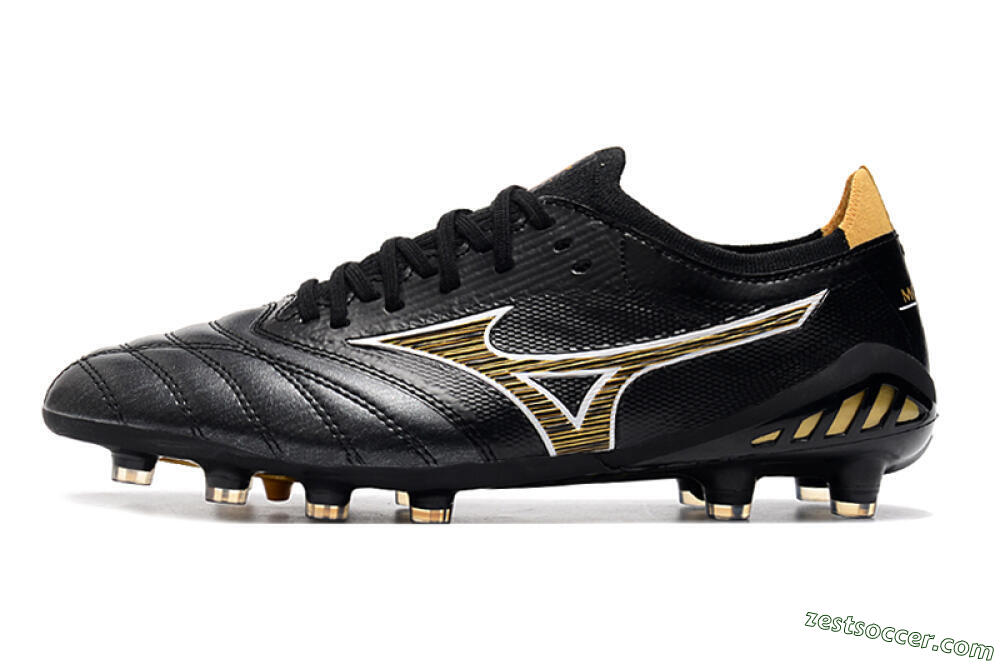 Mizuno Morelia Neo 3 Japan FG Low-Tops Soccer Cleats - Black/Yellow 2