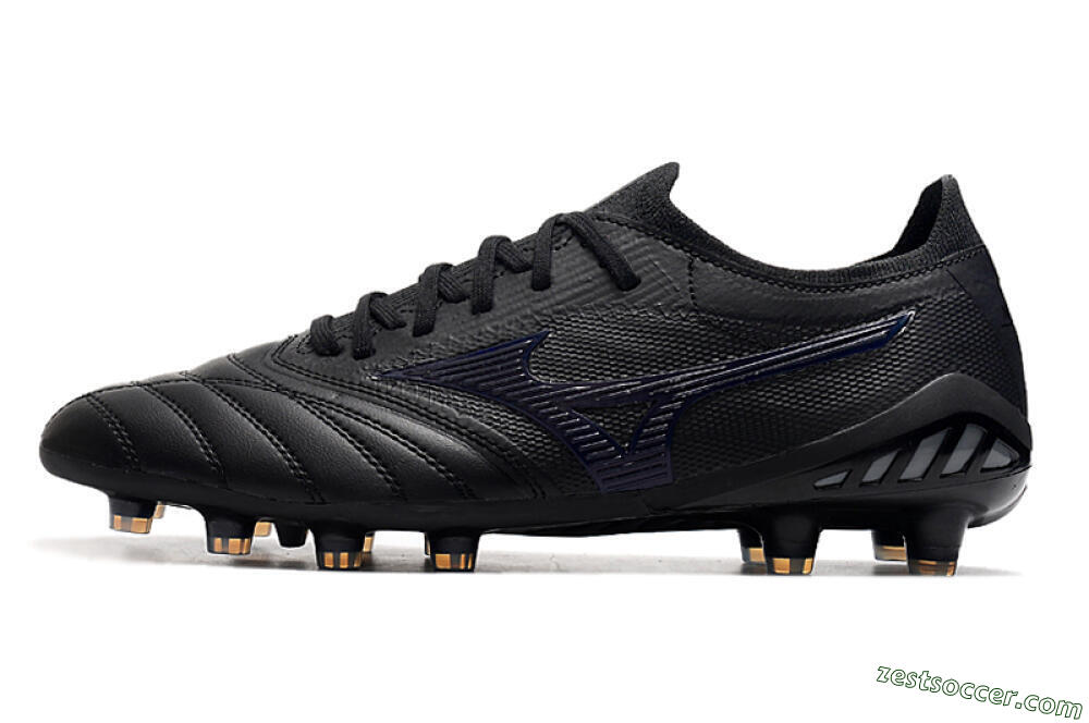Mizuno Morelia Neo 3 Japan FG Low-Tops Soccer Cleats - Black/Blue 2