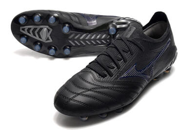 Mizuno Morelia Neo 3 Japan FG Low-Tops Soccer Cleats - Black/Blue