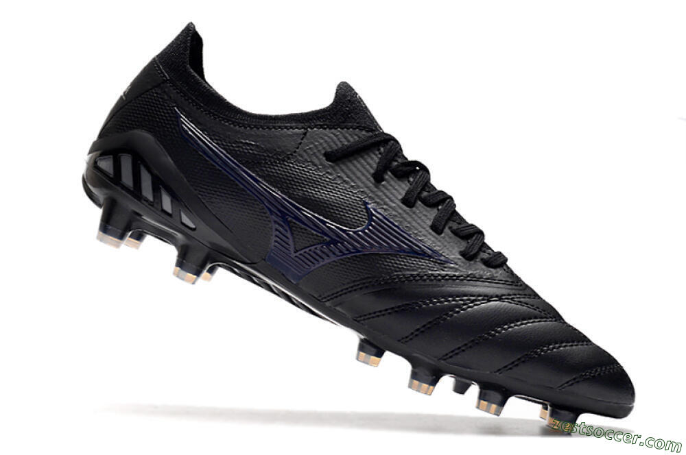 Mizuno Morelia Neo 3 Japan FG Low-Tops Soccer Cleats - Black/Blue 4