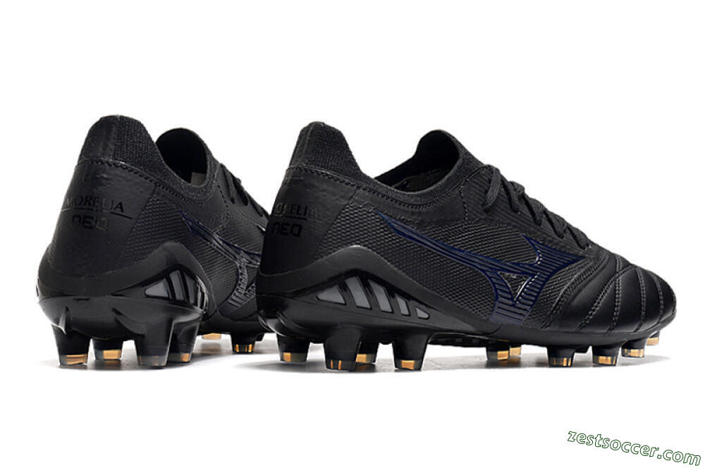 Mizuno Morelia Neo 3 Japan FG Low-Tops Soccer Cleats - Black/Blue 6