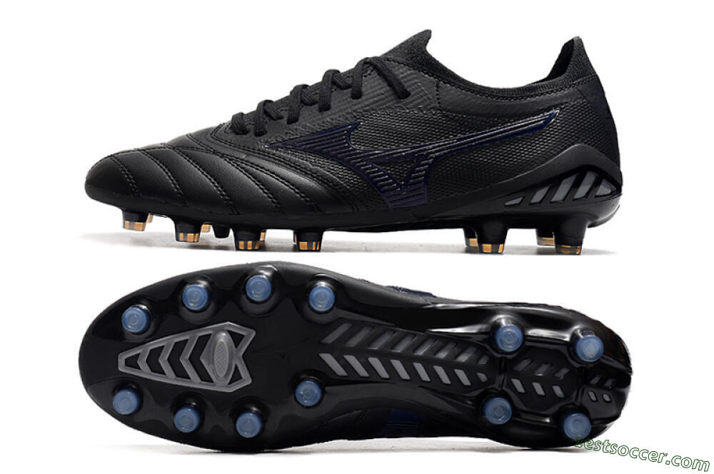 Mizuno Morelia Neo 3 Japan FG Low-Tops Soccer Cleats - Black/Blue 1