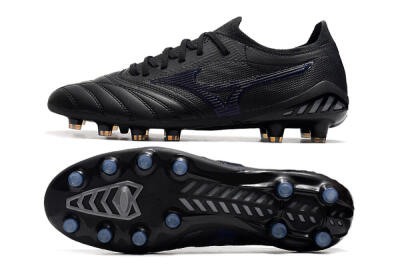 Mizuno Morelia Neo 3 Japan FG Low-Tops Soccer Cleats - Black/Blue
