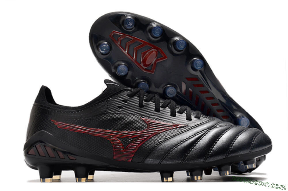 Mizuno Morelia Neo 3 Japan FG Low-Tops Soccer Cleats - Black/Red 0