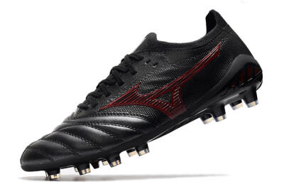 Mizuno Morelia Neo 3 Japan FG Low-Tops Soccer Cleats - Black/Red