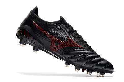 Mizuno Morelia Neo 3 Japan FG Low-Tops Soccer Cleats - Black/Red