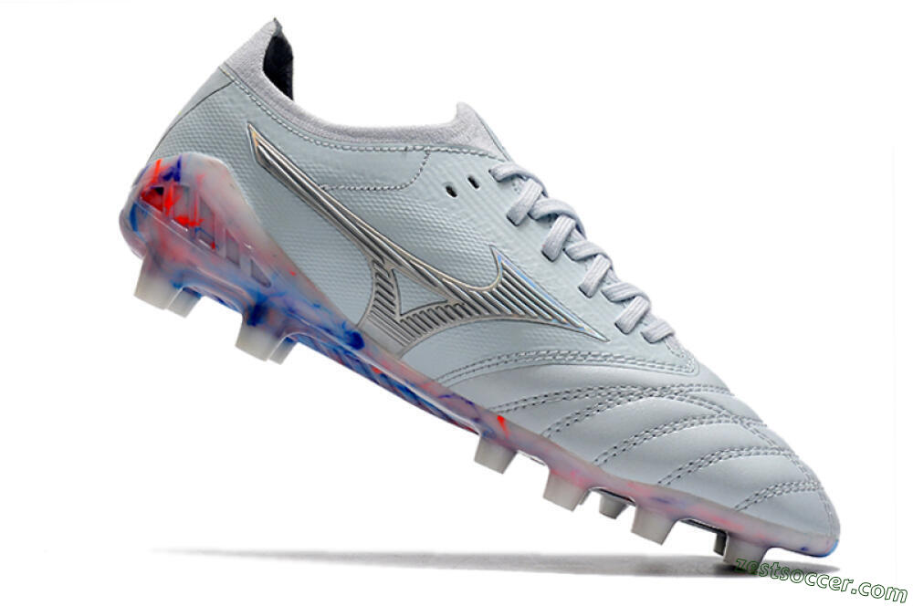 Mizuno Morelia Neo 3 Japan FG Low-Tops Soccer Cleats - White/Blue 4