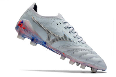 Mizuno Morelia Neo 3 Japan FG Low-Tops Soccer Cleats - White/Blue