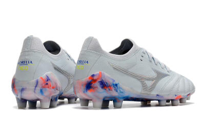 Mizuno Morelia Neo 3 Japan FG Low-Tops Soccer Cleats - White/Blue