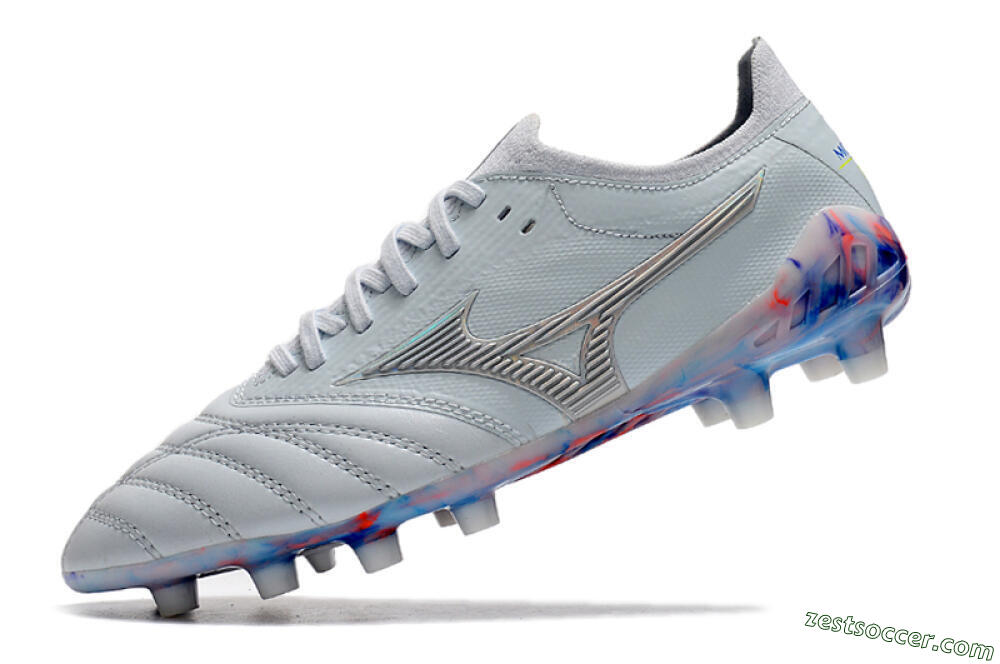Mizuno Morelia Neo 3 Japan FG Low-Tops Soccer Cleats - White/Blue 6