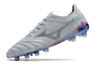 Mizuno Morelia Neo 3 Japan FG Low-Tops Soccer Cleats - White/Blue