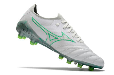 Mizuno Morelia Neo 3 Japan FG Low-Tops Soccer Cleats - White/Green