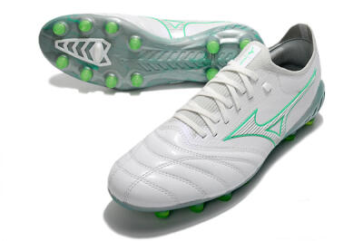 Mizuno Morelia Neo 3 Japan FG Low-Tops Soccer Cleats - White/Green