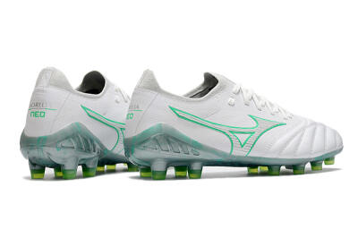 Mizuno Morelia Neo 3 Japan FG Low-Tops Soccer Cleats - White/Green
