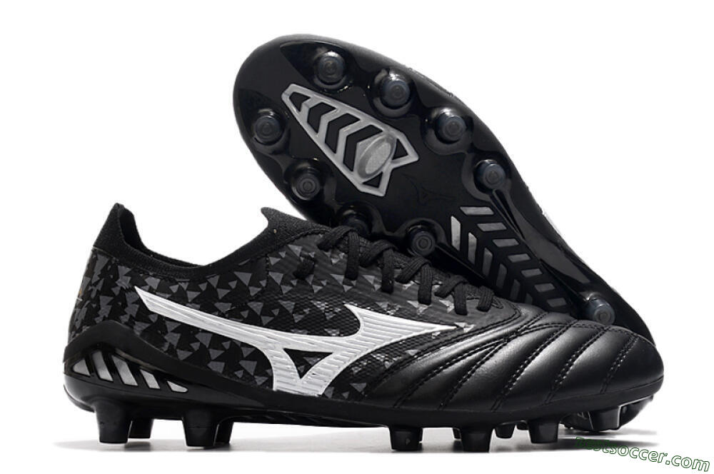 Mizuno Morelia Neo 3 Japan FG Low-Tops Soccer Cleats - Black/White 0