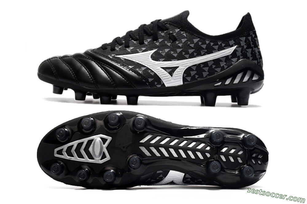 Mizuno Morelia Neo 3 Japan FG Low-Tops Soccer Cleats - Black/White 1