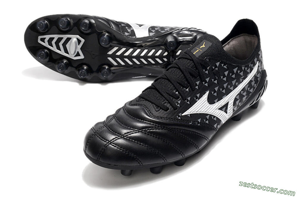 Mizuno Morelia Neo 3 Japan FG Low-Tops Soccer Cleats - Black/White 3