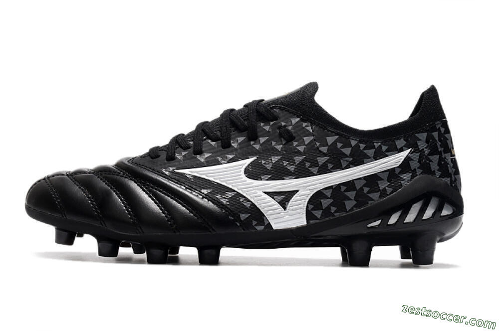 Mizuno Morelia Neo 3 Japan FG Low-Tops Soccer Cleats - Black/White 2