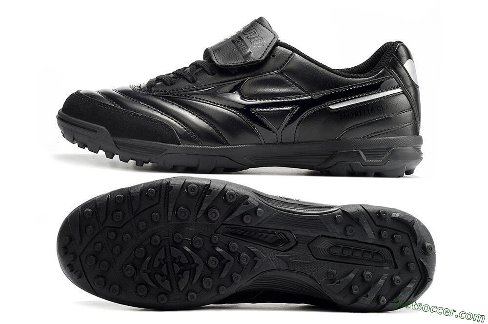 Mizuno Morelia Sala Classic TF Low-Tops Soccer Shoes - Black/Black 1