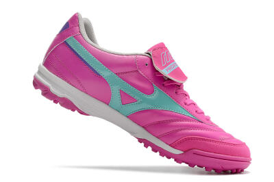 Mizuno Morelia Sala Classic TF Low-Tops Soccer Shoes - Pink/Blue