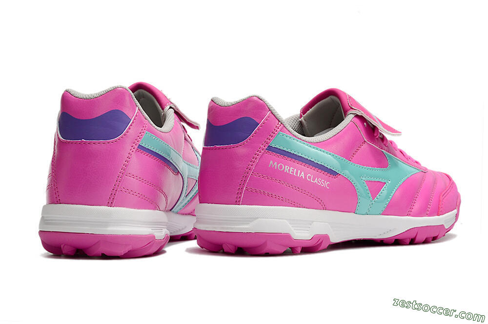 Mizuno Morelia Sala Classic TF Low-Tops Soccer Shoes - Pink/Blue 6