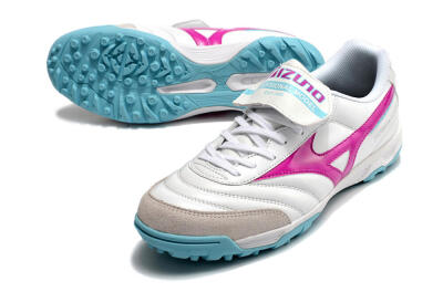 Mizuno Morelia Sala Classic TF Low-Tops Soccer Shoes - White/Red/Blue