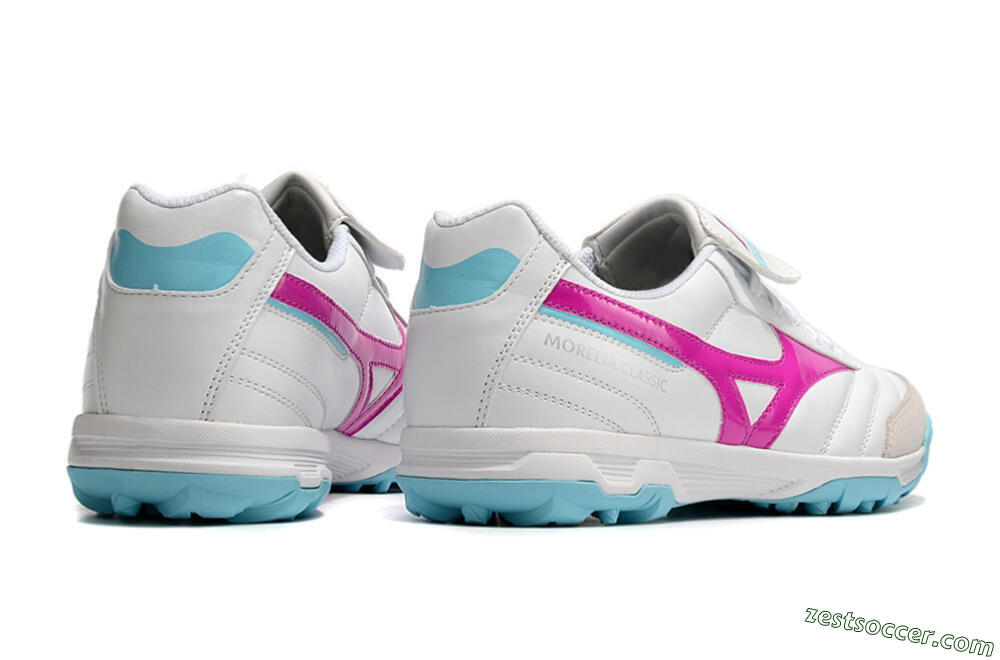 Mizuno Morelia Sala Classic TF Low-Tops Soccer Shoes - White/Red/Blue 6