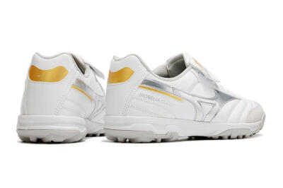 Mizuno Morelia Sala Classic TF Low-Tops Soccer Shoes - White/Silver