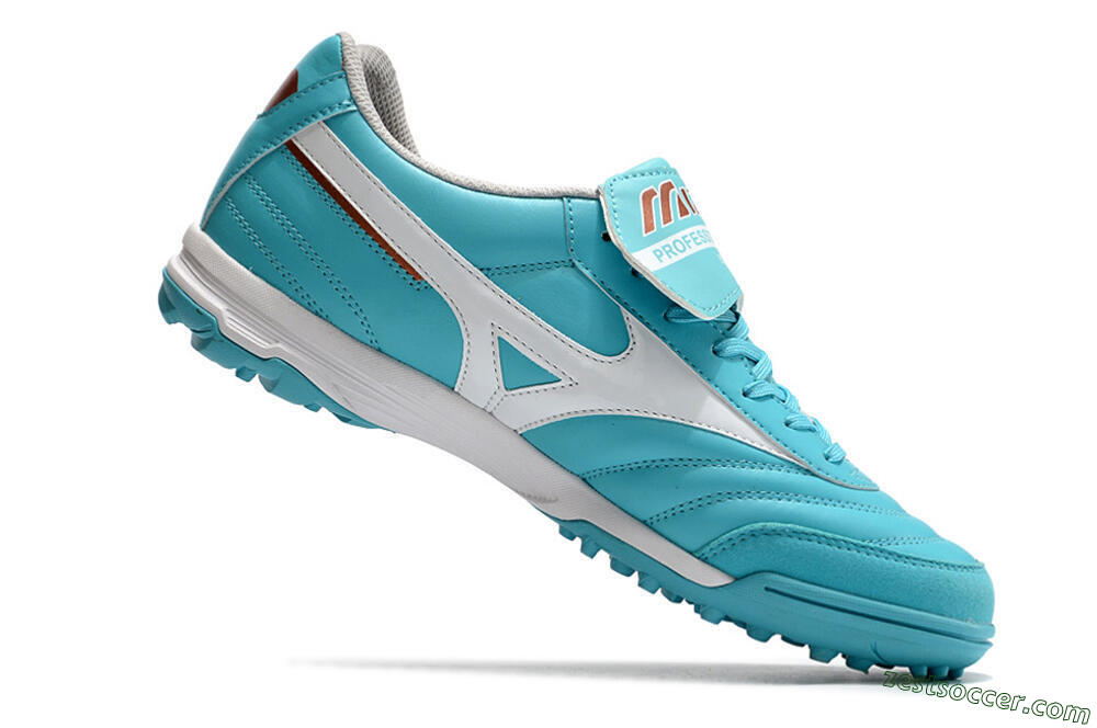 Mizuno Morelia Sala Classic TF Low-Tops Soccer Shoes - Blue/White 4