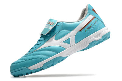 Mizuno Morelia Sala Classic TF Low-Tops Soccer Shoes - Blue/White