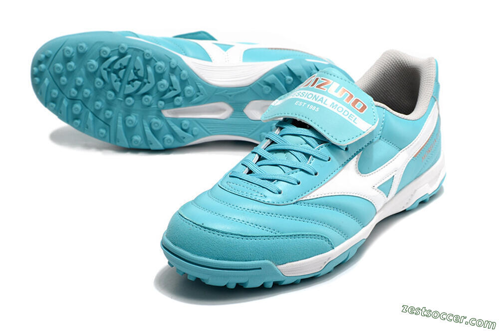 Mizuno Morelia Sala Classic TF Low-Tops Soccer Shoes - Blue/White 3