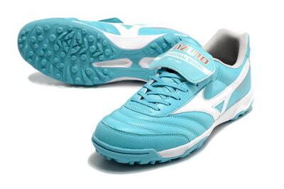 Mizuno Morelia Sala Classic TF Low-Tops Soccer Shoes - Blue/White