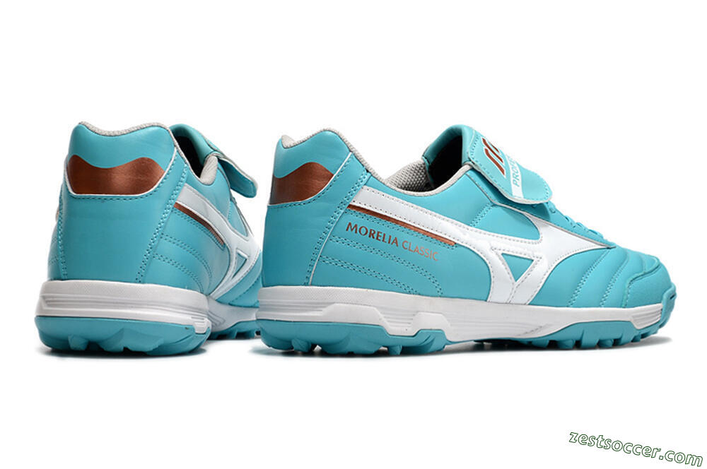 Mizuno Morelia Sala Classic TF Low-Tops Soccer Shoes - Blue/White 6
