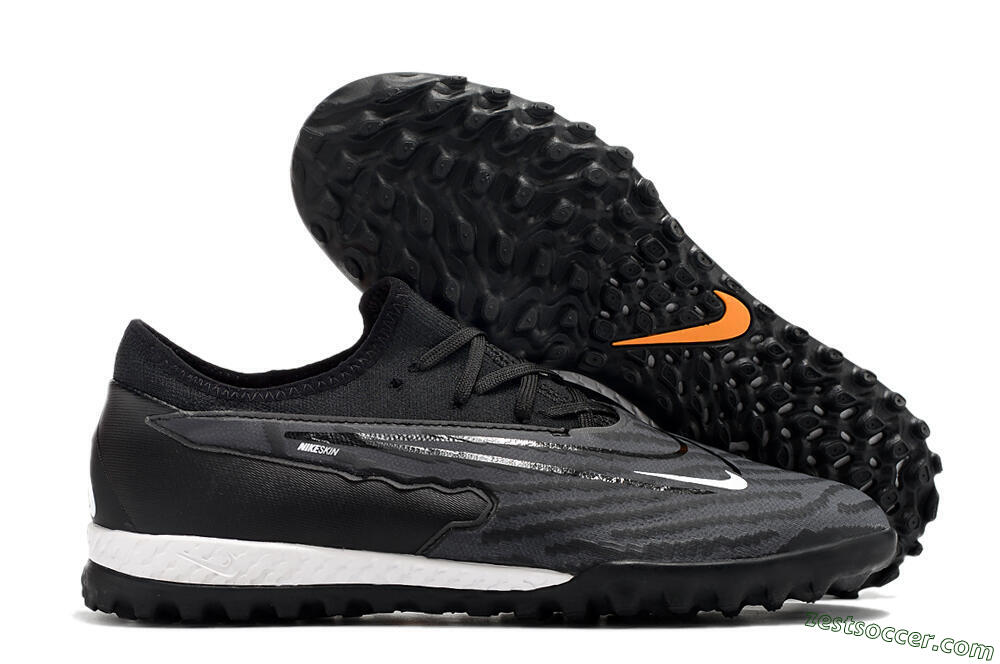 Nike React Phantom GX Pro TF Low-Tops Soccer Shoes - Black/White 0