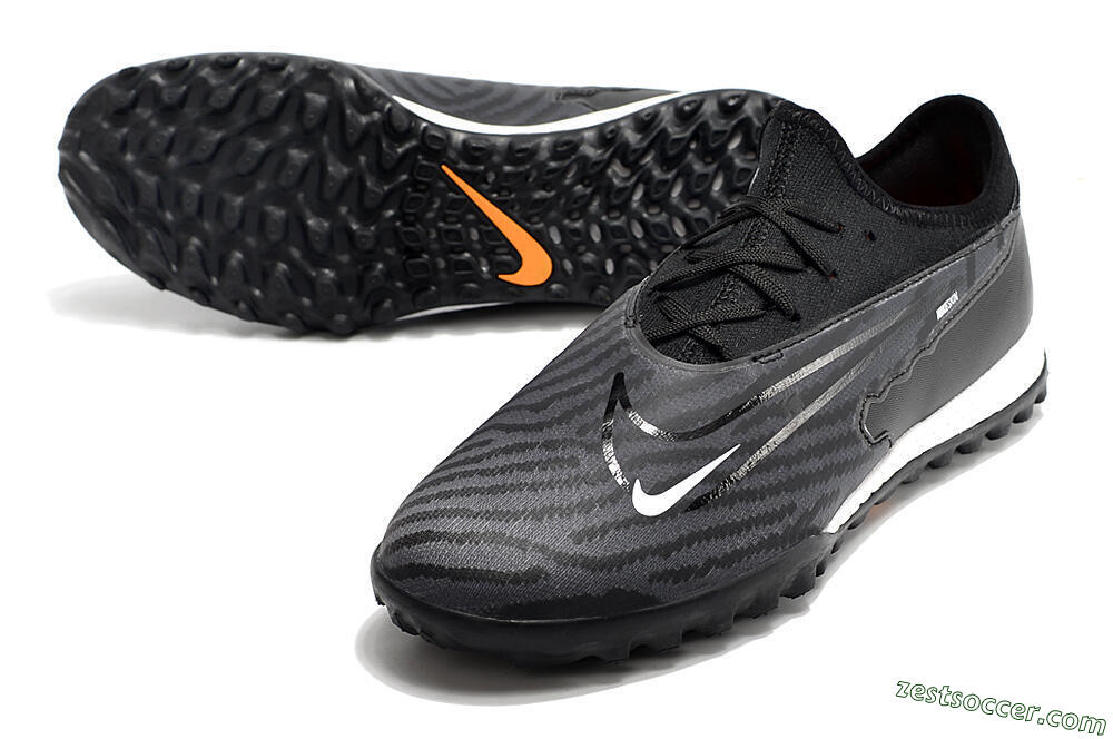 Nike React Phantom GX Pro TF Low-Tops Soccer Shoes - Black/White 3