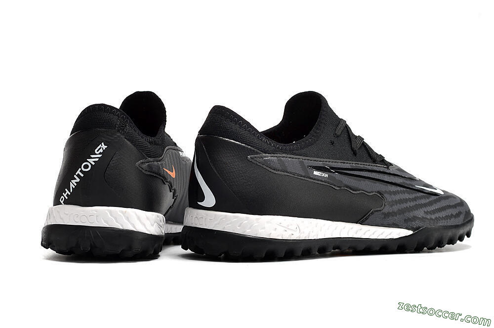 Nike React Phantom GX Pro TF Low-Tops Soccer Shoes - Black/White 6