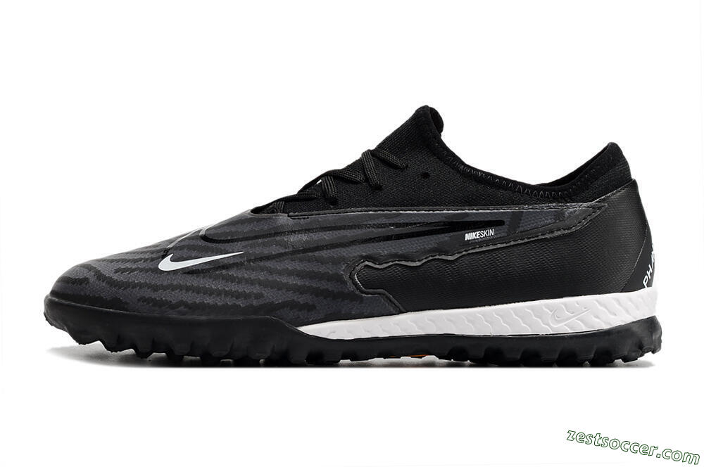 Nike React Phantom GX Pro TF Low-Tops Soccer Shoes - Black/White 2