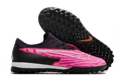Nike React Phantom GX Pro TF Low-Tops Soccer Shoes - Pink/White/Black